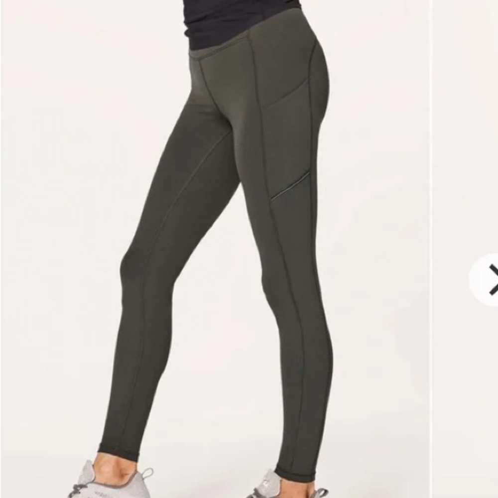 Lululemon Speed Up Tight leggings dark olive 28” 4
